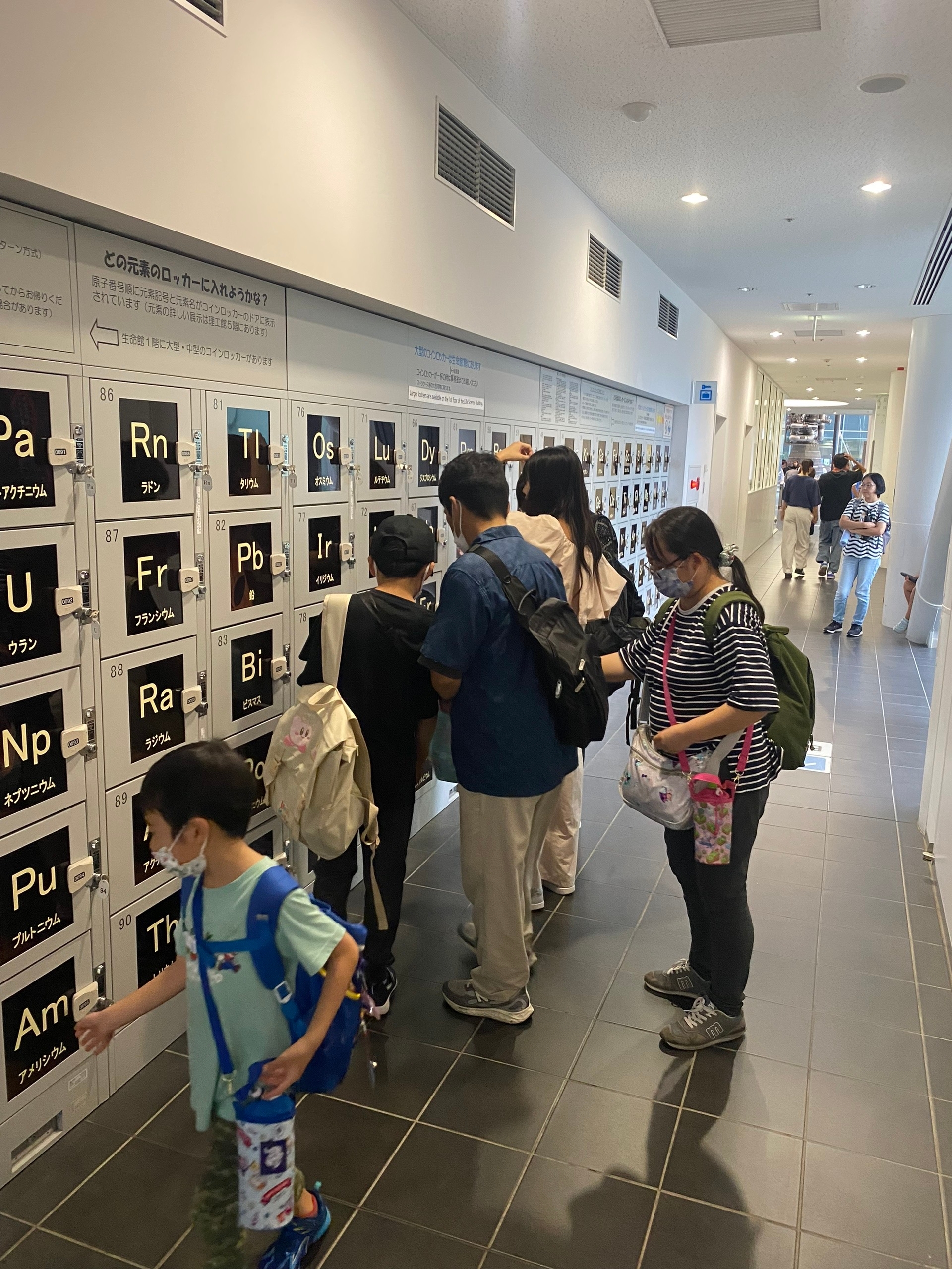 Шкафчики в виде таблицы Менделеева