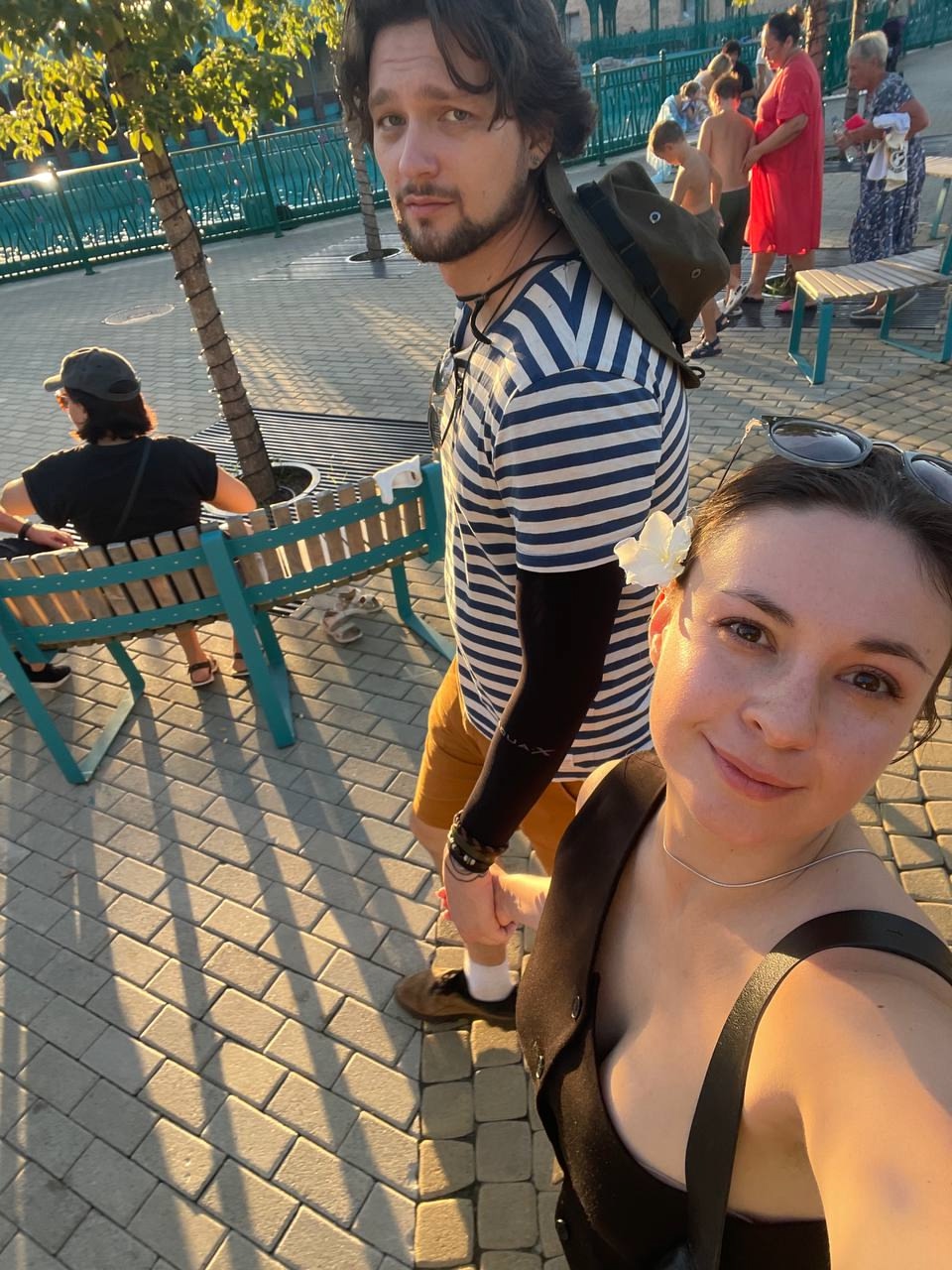 С цветочком